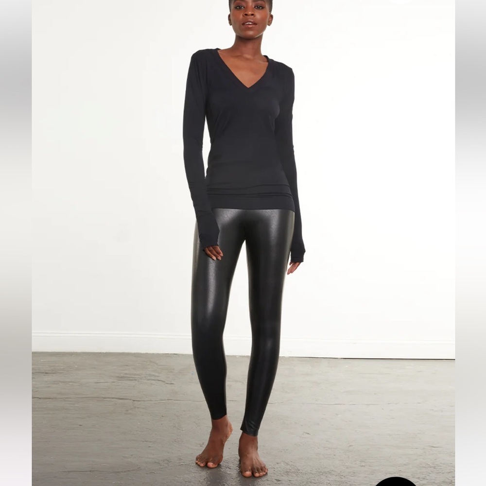 • Commando • Women’s Faux Leather Legging Black Small